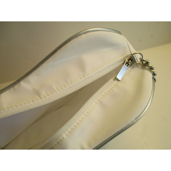 *Dior Parfums White Kidney Makeup Purse Trousse Bow & Chain Handbag - NWOT - Picture 6 of 7